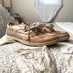 SPERRY Topsider Leather Angel Fish Boat Deck Shoes Loafers Size 8